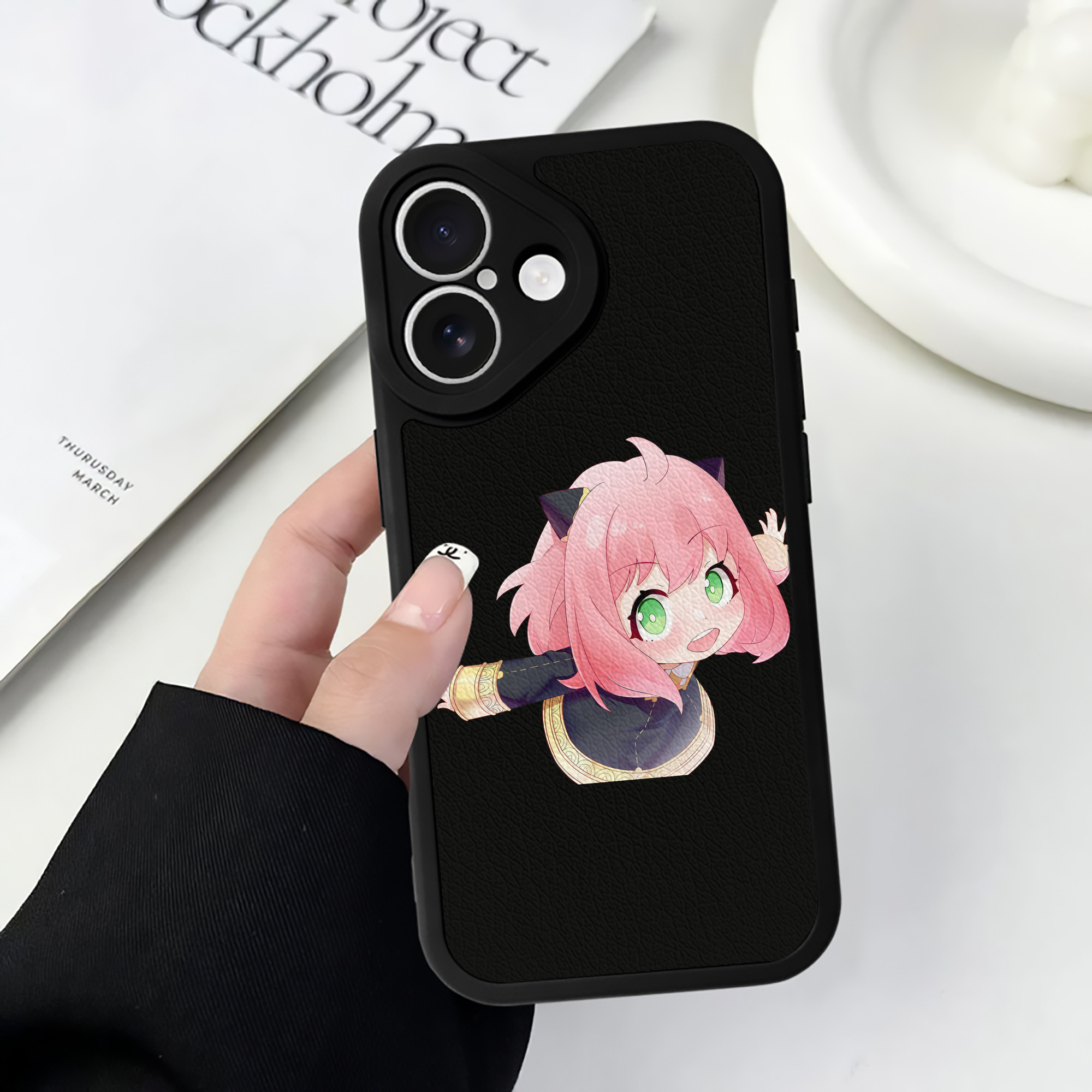 （画像用） SPY×FAMILY间谍家家酒 【iPhone 16シリーズ対応】シリコンスマホケース（レザー調） 材質：シリコン